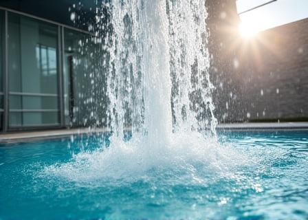 Cascate d'acqua fredda e area idroterapia moderna